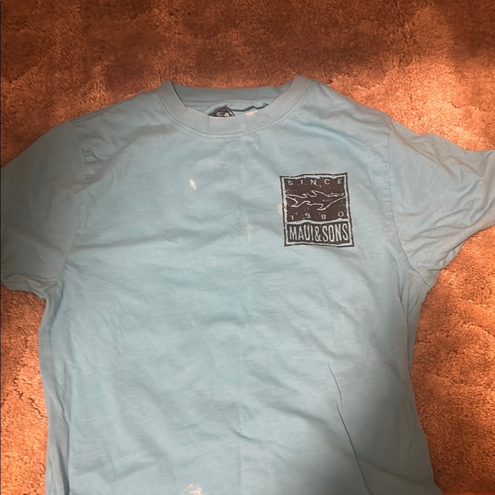 Blue Short Sleeve Crew Neck Tee